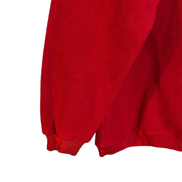 Vintage EBTEK Eddie Bauer Polartec Men's Red Fleece Crewneck Sweatshirt - Picture 7 of 10